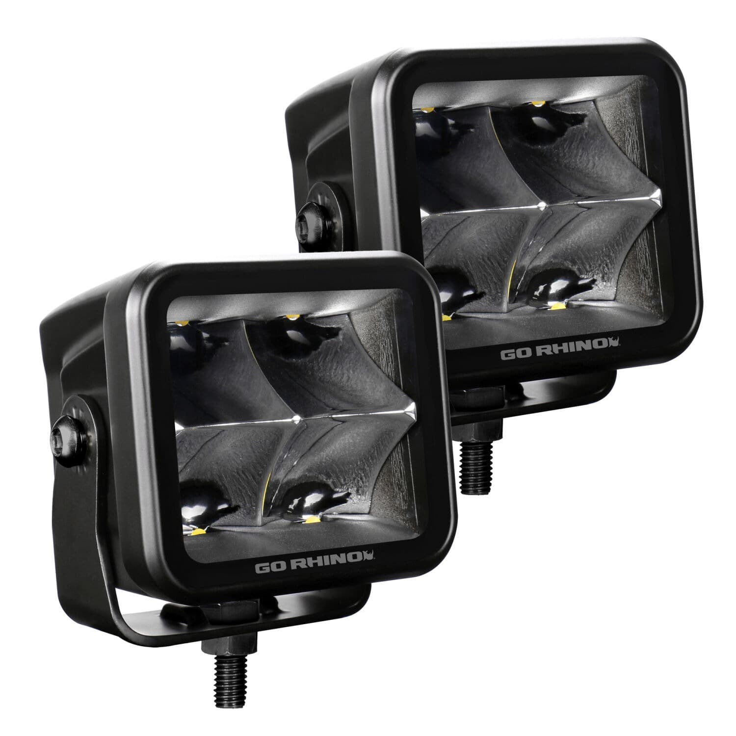 Go Rhino 750400321SCS Blackout Series - CUBEIT 3x3 LED Cube Spot Lights, Pair product image