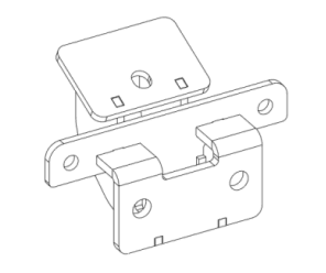 Go Rhino D64129TK - Dominator Xtreme D1,,D2, D6, DSS, DT Side Steps - Mounting Brackets Only - Textured Black product image