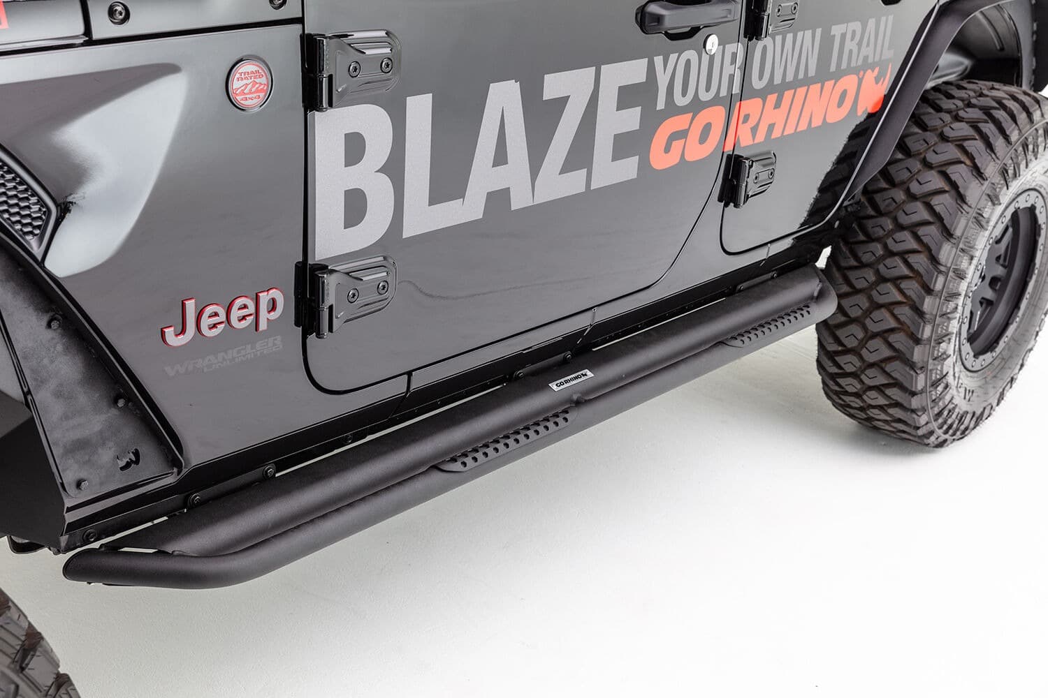 Go Rhino DS4927T - Dominator Xtreme DS SideSteps With Mounting Bracket Kit - Textured Black product image