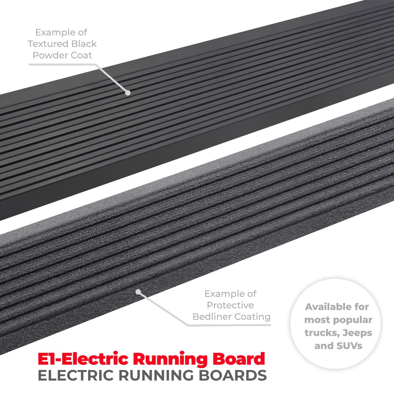 Go Rhino Go Rhino 20412680PC - RealTruck VoltStep Electric Running Board Kit - Textured Black