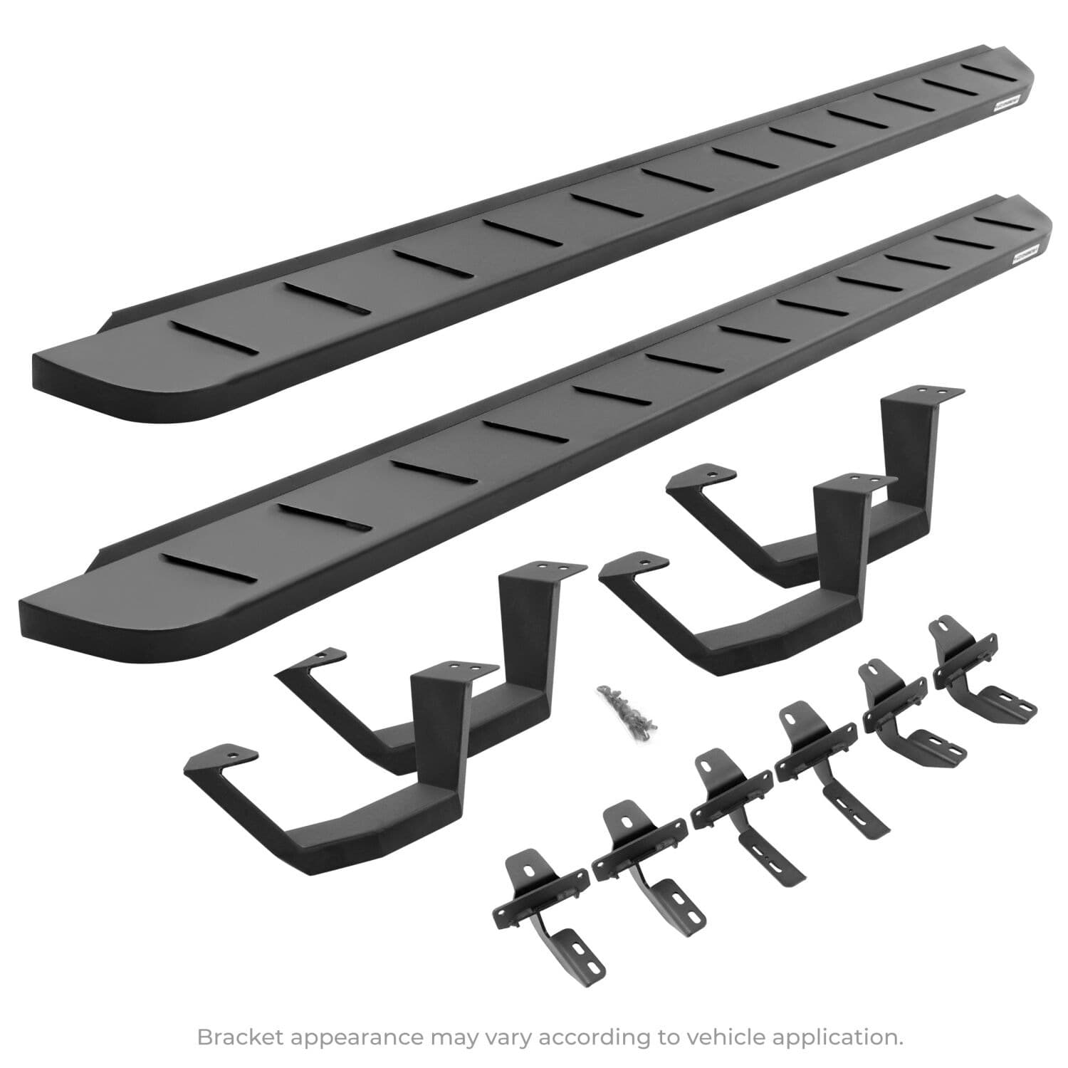 Go Rhino - 6303688020PC - RB10 Running Boards With Mounting Brackets & 2 Pairs of Drop Steps Kit - Textured Black product image