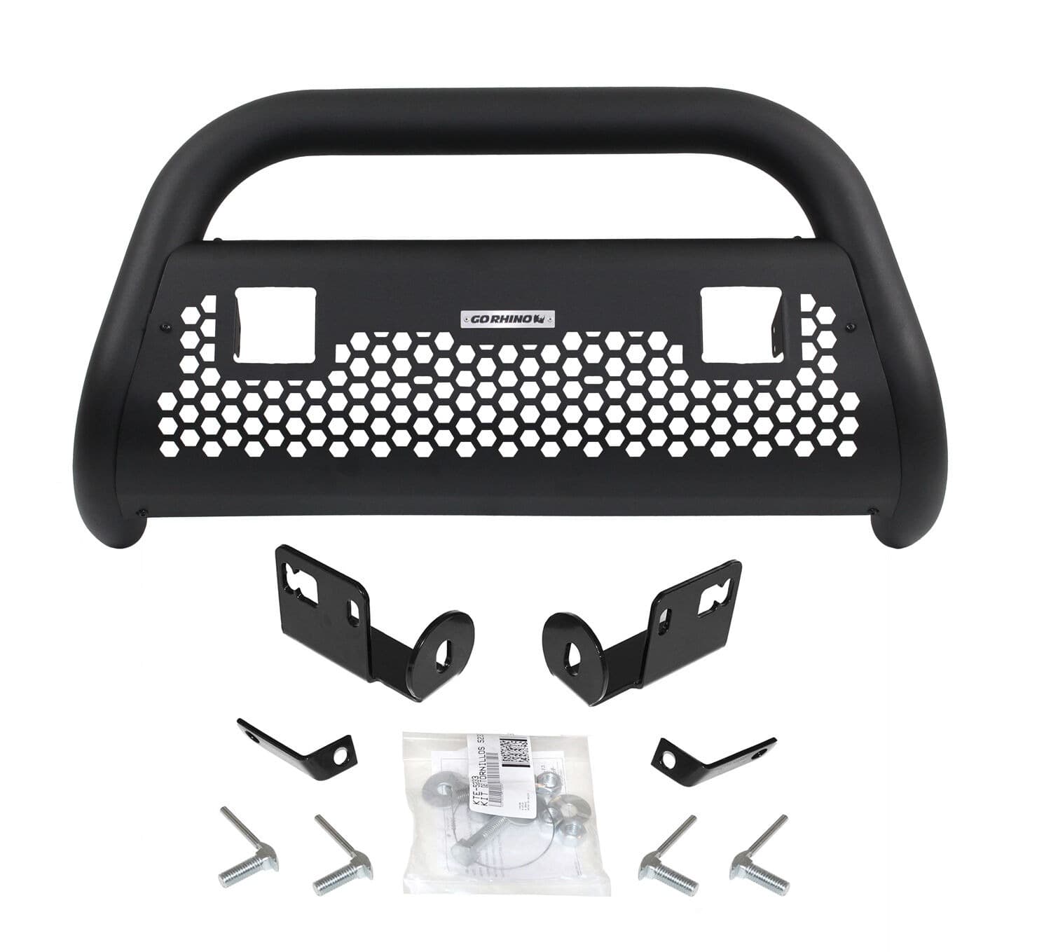Go Rhino Go Rhino 55872T - RC2 LR Bull Bar with Mounting Brackets & Two 3 Light Openings - Textured Black