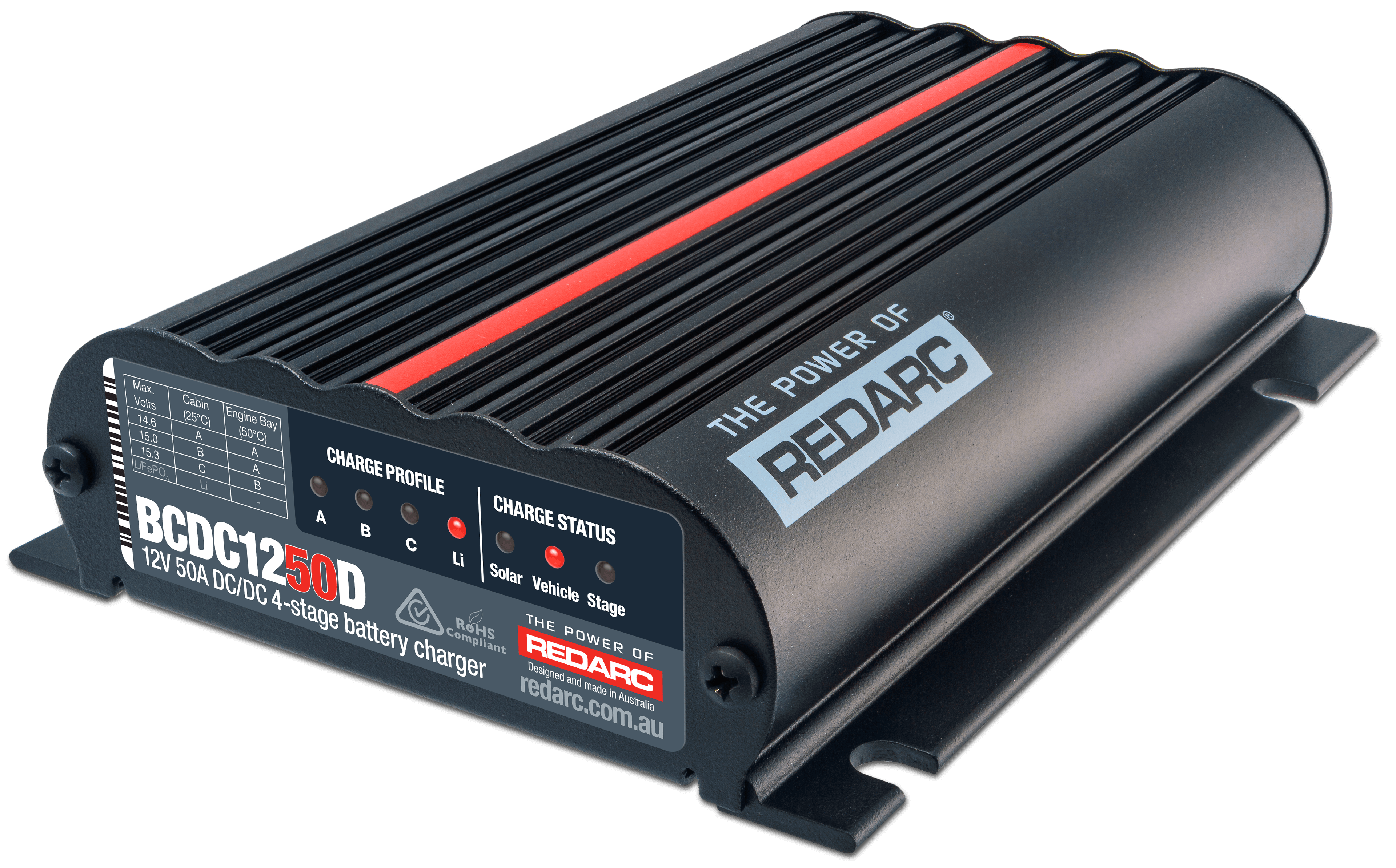 REDARC Dual Input 50A In-Vehicle DC Battery Charger product image
