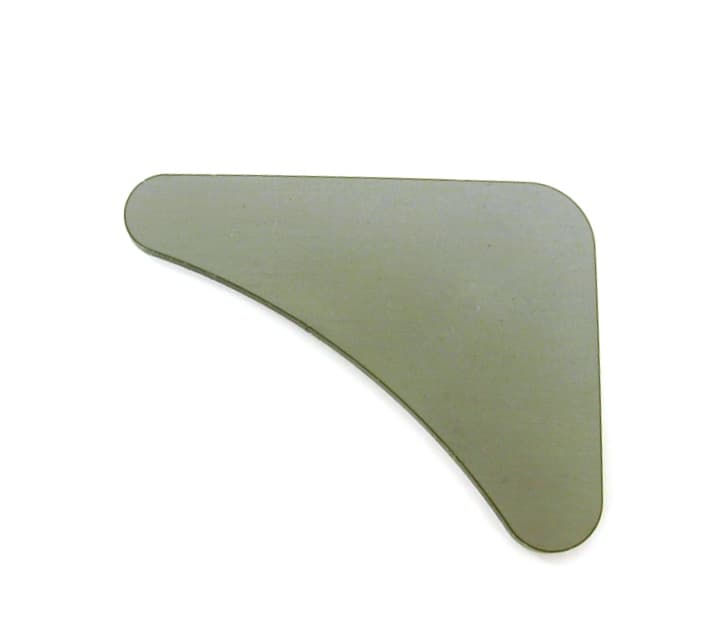 Gusset 2.75 Inch X 3.5 Inch Uncoated 1/8 Inch Mild Steel Ridetech product image