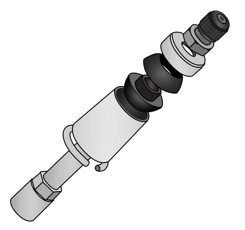 Ridetech Ridetech 90002048 2.0 HQ Stud Top Assembly. For use with Ridetech Coil-Overs and Shockwaves.