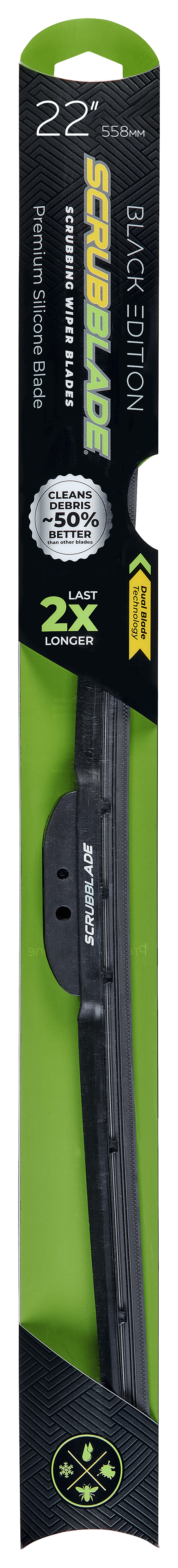 Scrubblade - 22 550mm Black Edition Silicone Wiper Blade - PB2200 product image