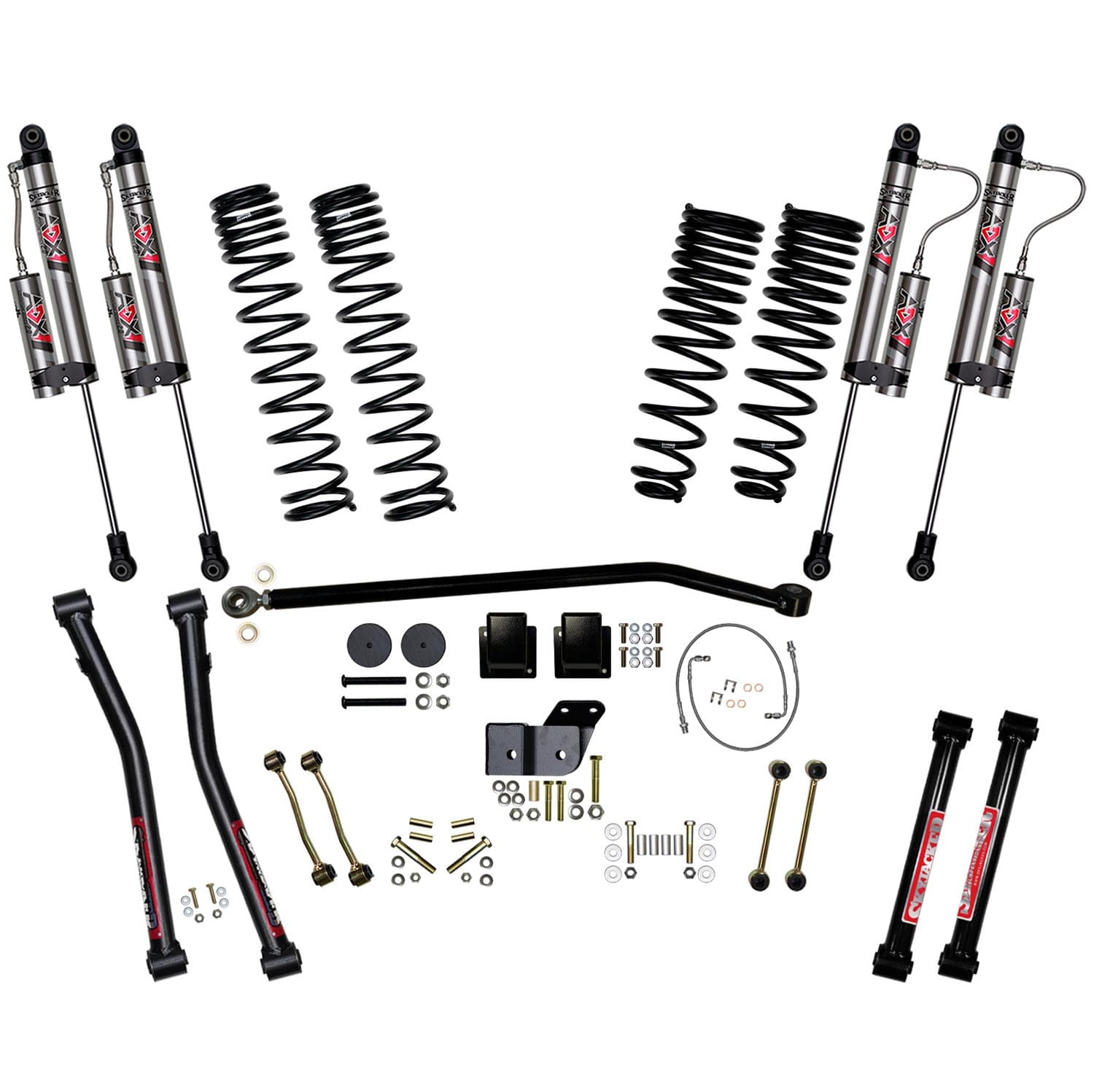 4.5 in. Lift Kit. Gladiator JT Rubicon. Gas Will Not Fit Diesel Models. Will Not Fit Mojave Models.