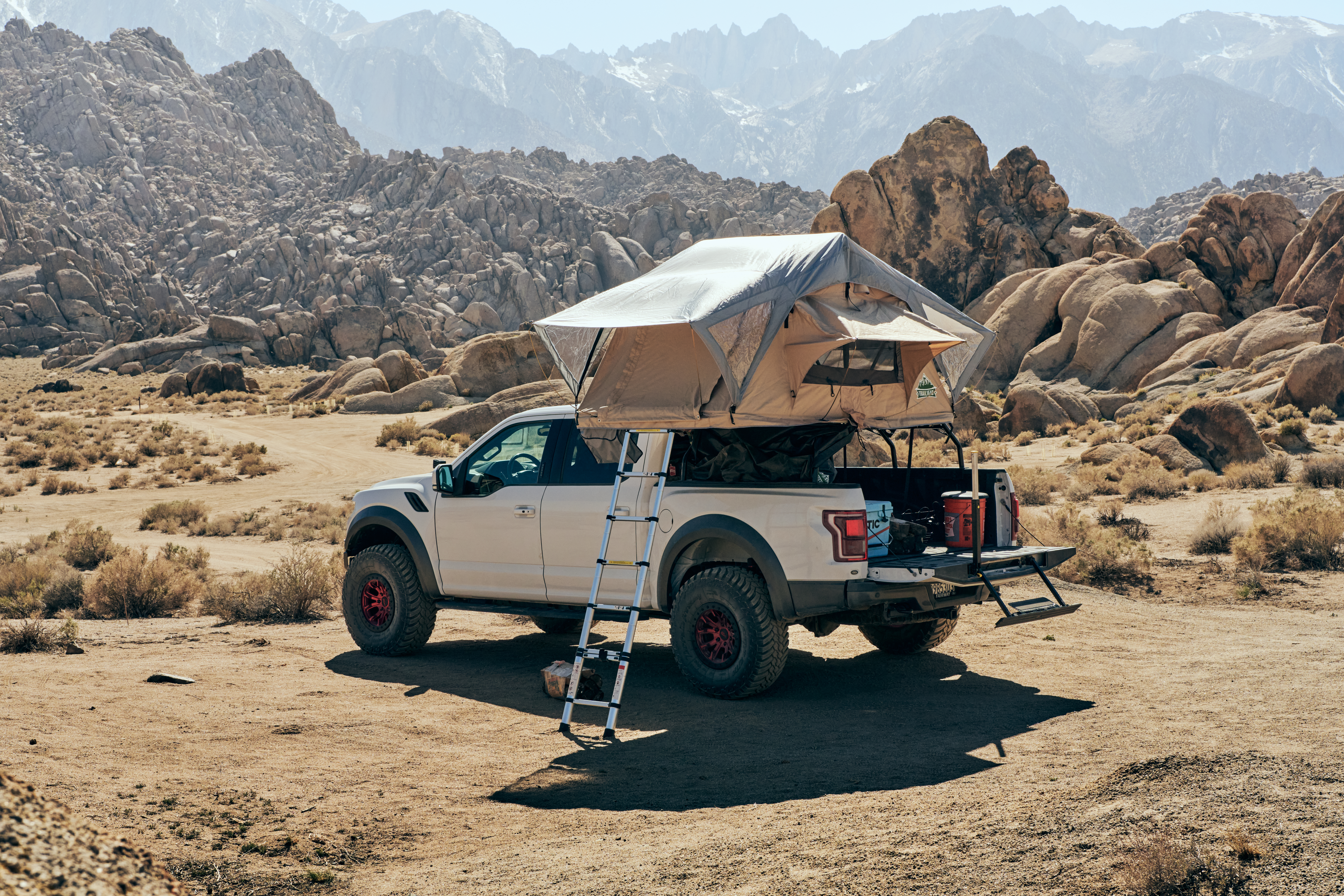 Tuff Stuff Overland TS-UBR-PDR-51 ROOF TOP TENT TRUCK BED RACK, ADJUSTABLE, POWDER COATED 51 product image