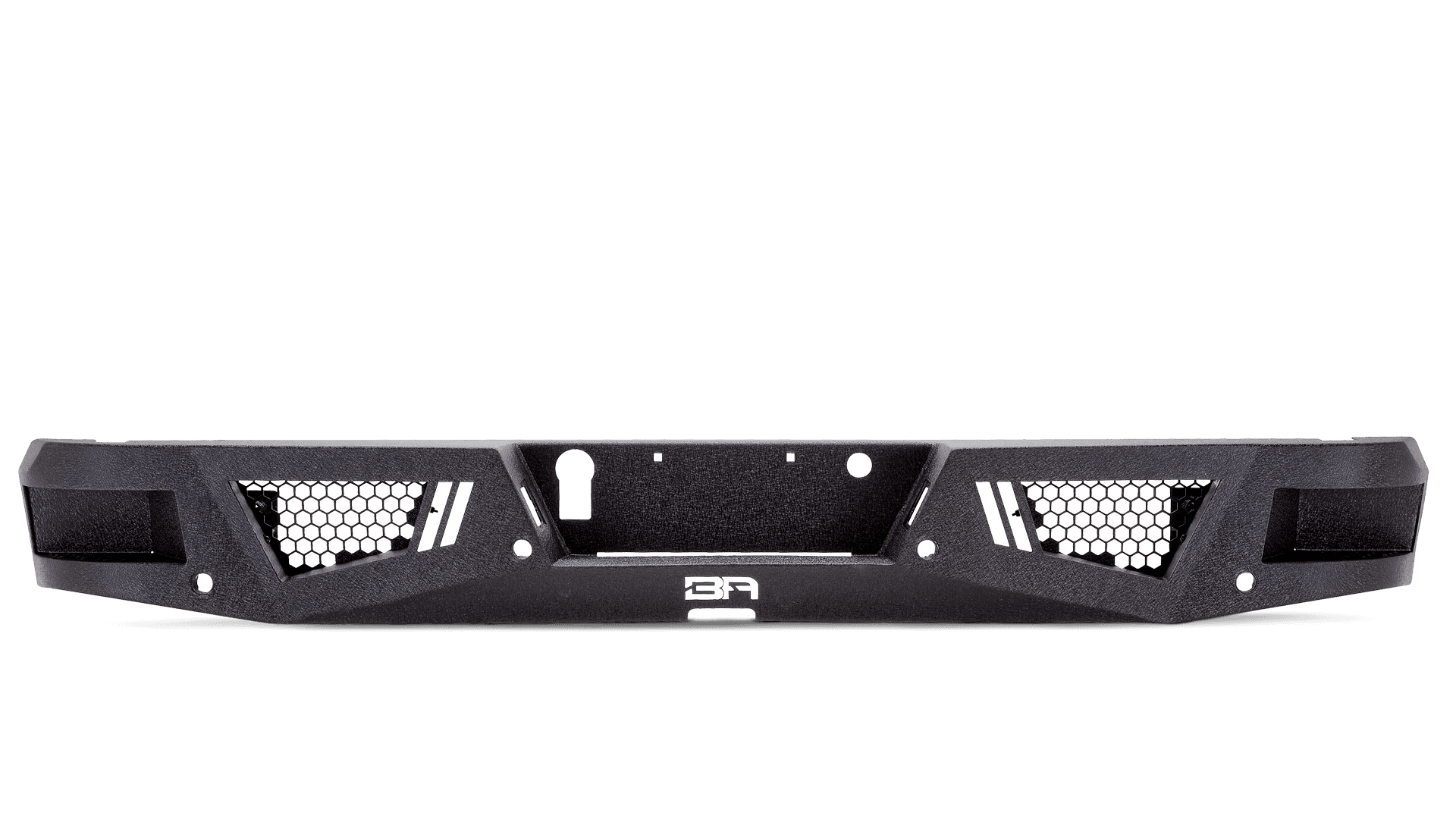 ECO-Series Rear Bumper; 1/8 in. Steel Plate; Textured Black; product image