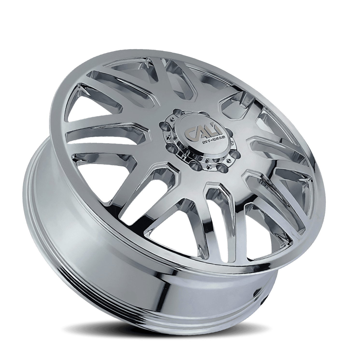 Dually Wheels Invader Dually 9115D CH 24x8.25 Chrome 8 On 200 Bolt Pattern 115 Offset Cali Offroad Wheels product image