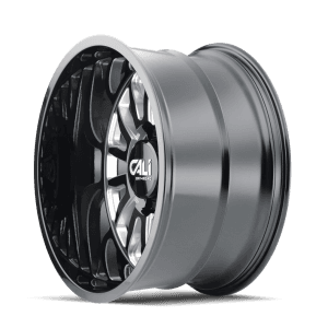 Cast Aluminum Wheels Summit 9110 GB-M 22x10 Milled Spokes Gloss Black 8 On 180 Bolt Pattern 0 Offset Cali Offroad Wheels product image