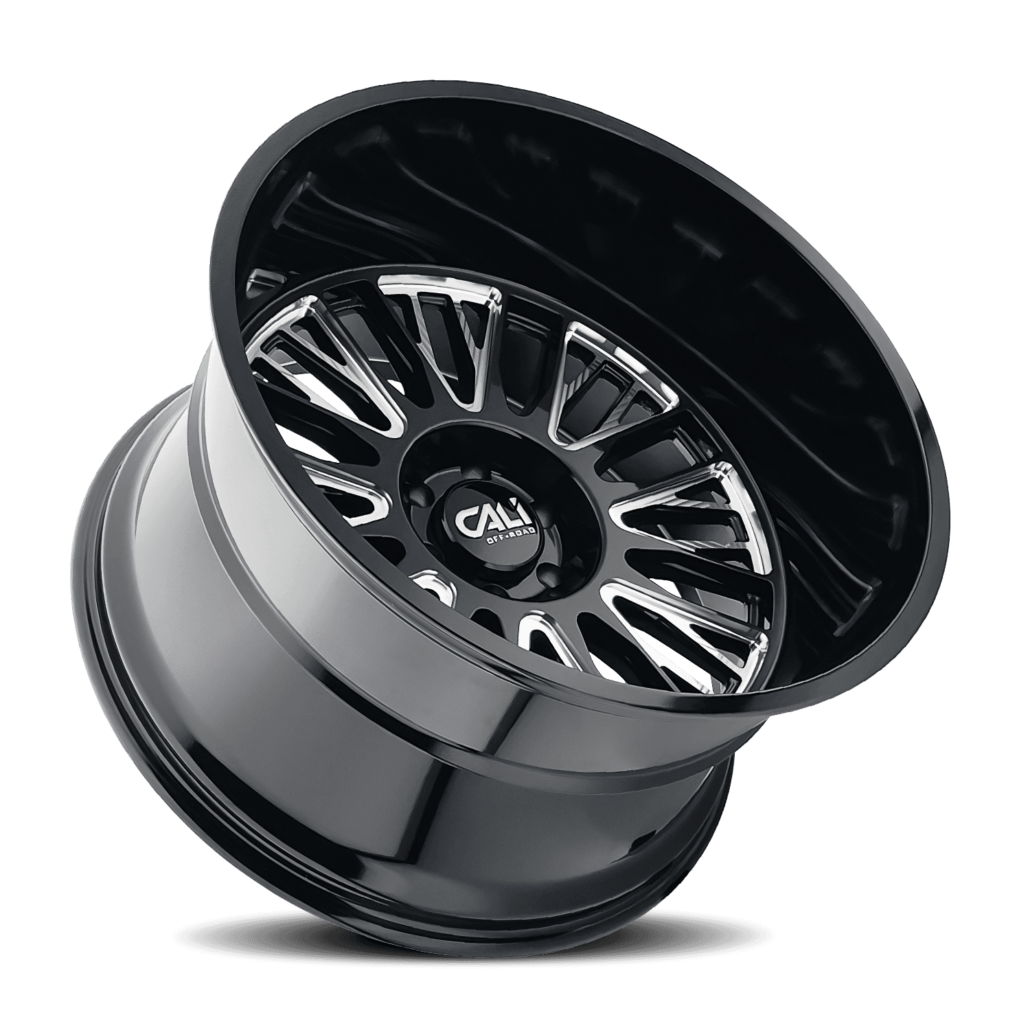 Cast Aluminum Wheels Vertex 9116 BM 20x10 Milled Gloss Black 5 On 127 Bolt Pattern -25 Offset Cali Offroad Wheels product image
