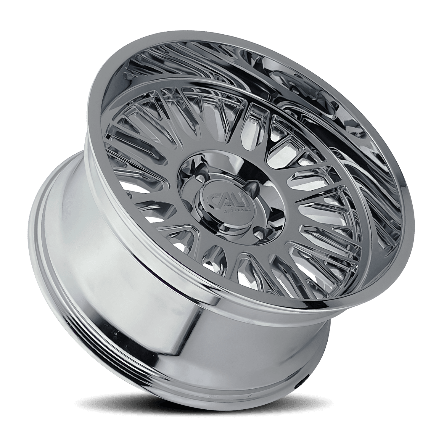 Cast Aluminum Wheels Vertex 9116 CH 22x12 Chrome 8 On 165.1 Bolt Pattern -44 Offset Cali Offroad Wheels product image