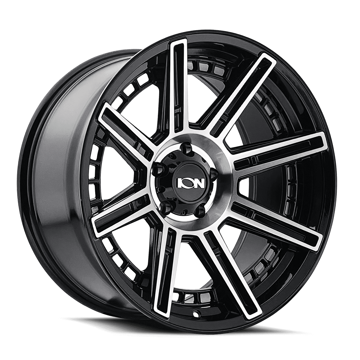 Ion Alloy Cast Aluminum Wheels 149 BM 20x10 Machined Black 6 On 139.7 Bolt Pattern -24 Offset ION Wheels