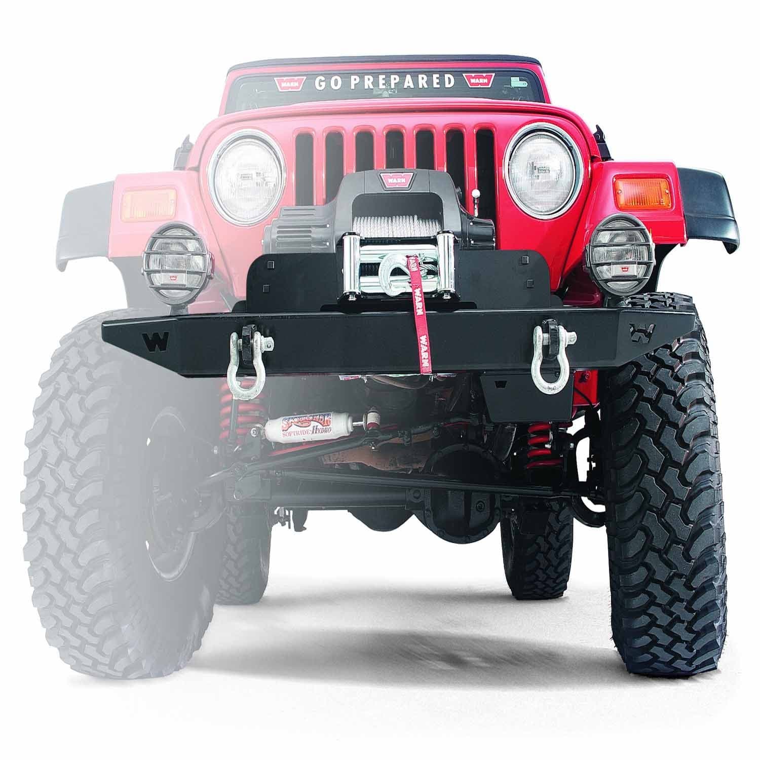 Warn Front Rock Bumper-Black 1997-06 TJ product image
