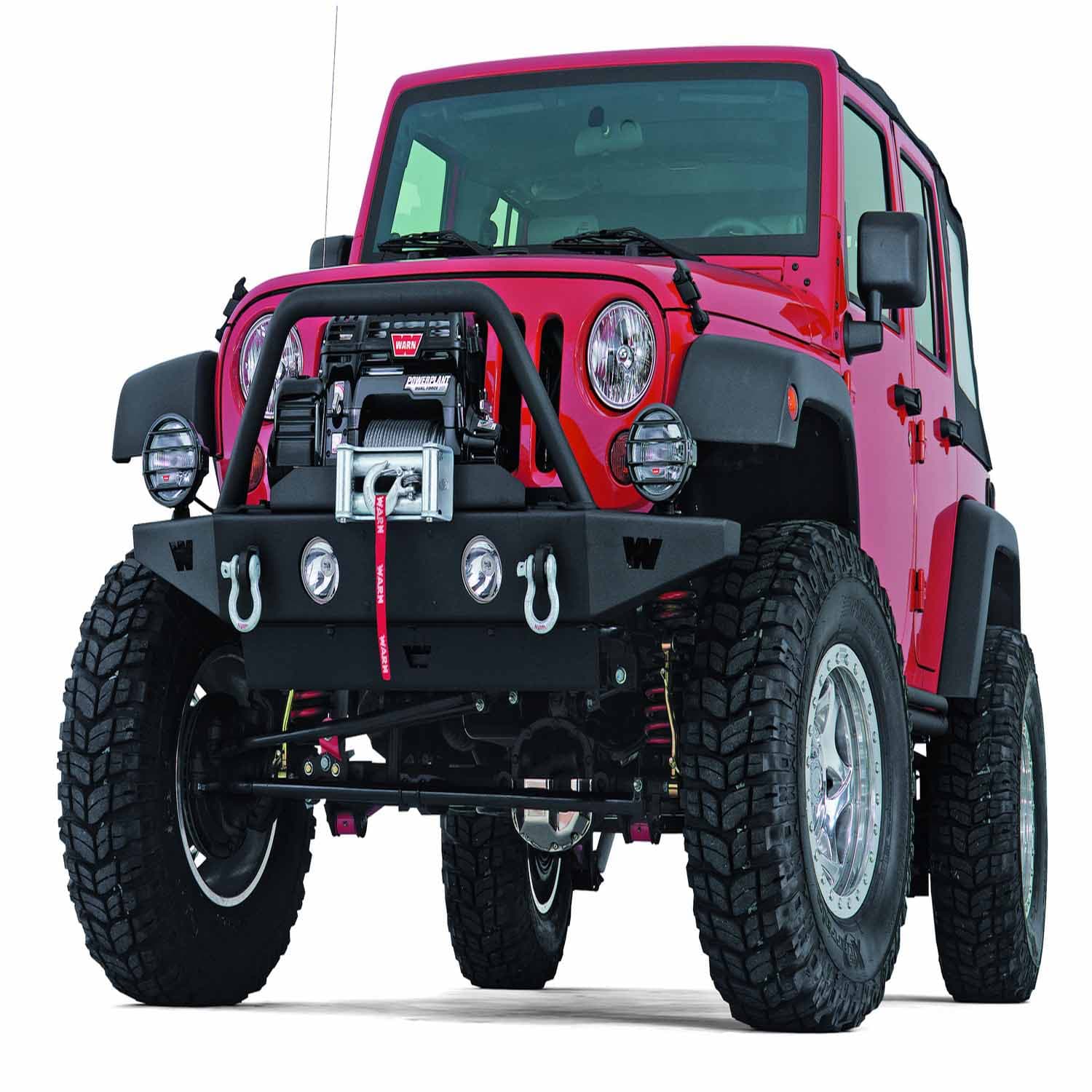 Warn Front Rock Bumper-Black 1997-06 TJ product image