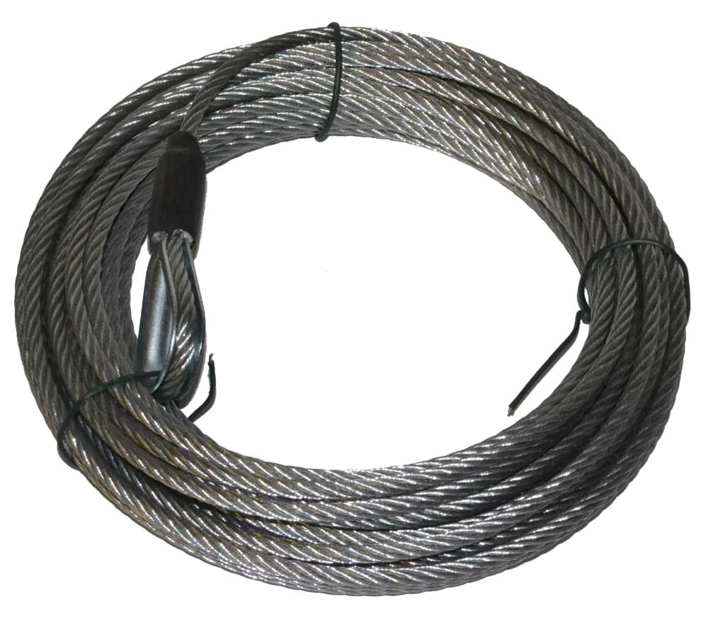 Warn Warn 79835 WIRE ROPE ASSEMBLY 3/16 Inch Diameter x 35 Foot Length