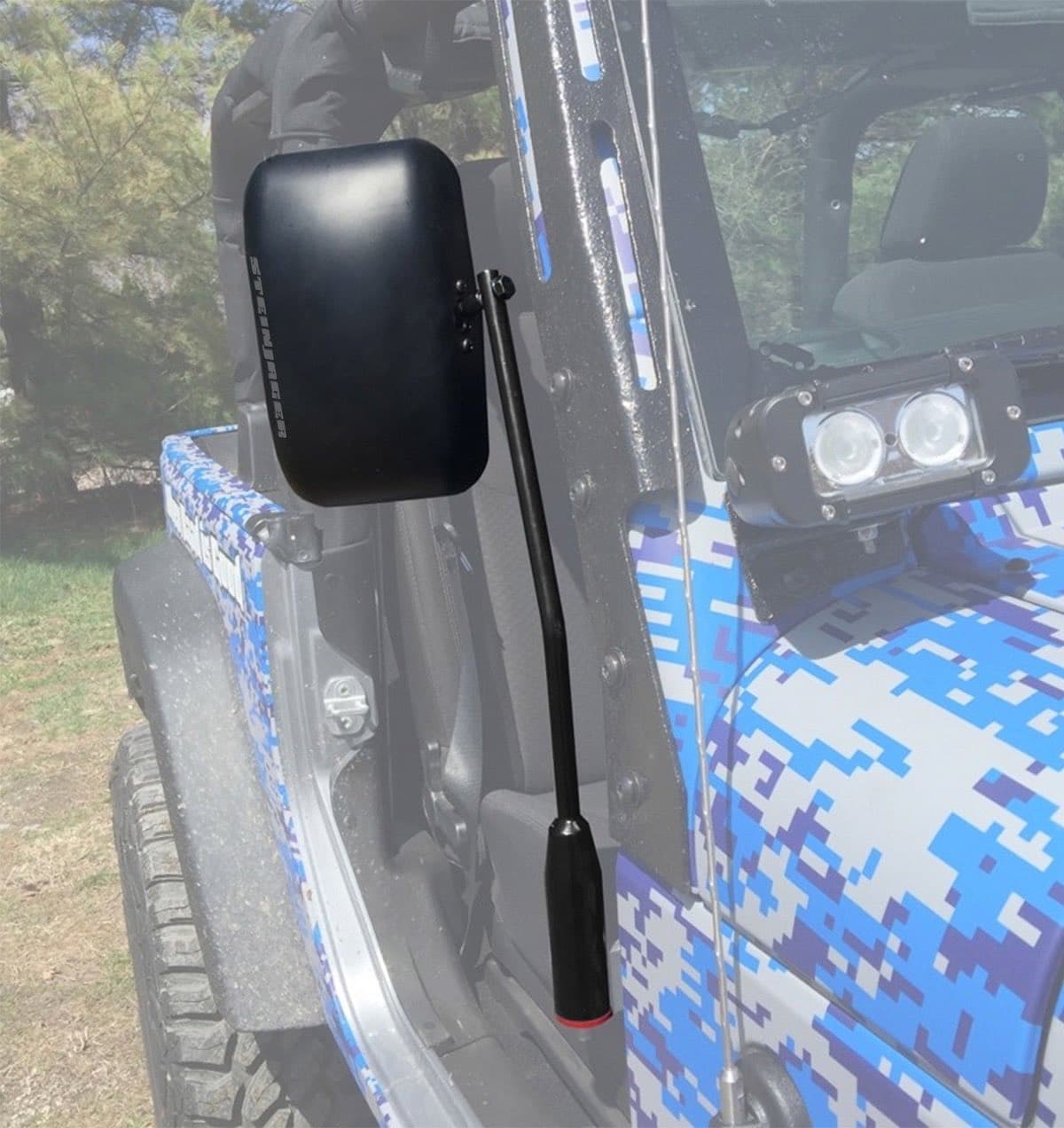 Steinjäger Exterior Accessories Wrangler JL 2018 to Present Mirrors Isolated Leg Kit Black product image