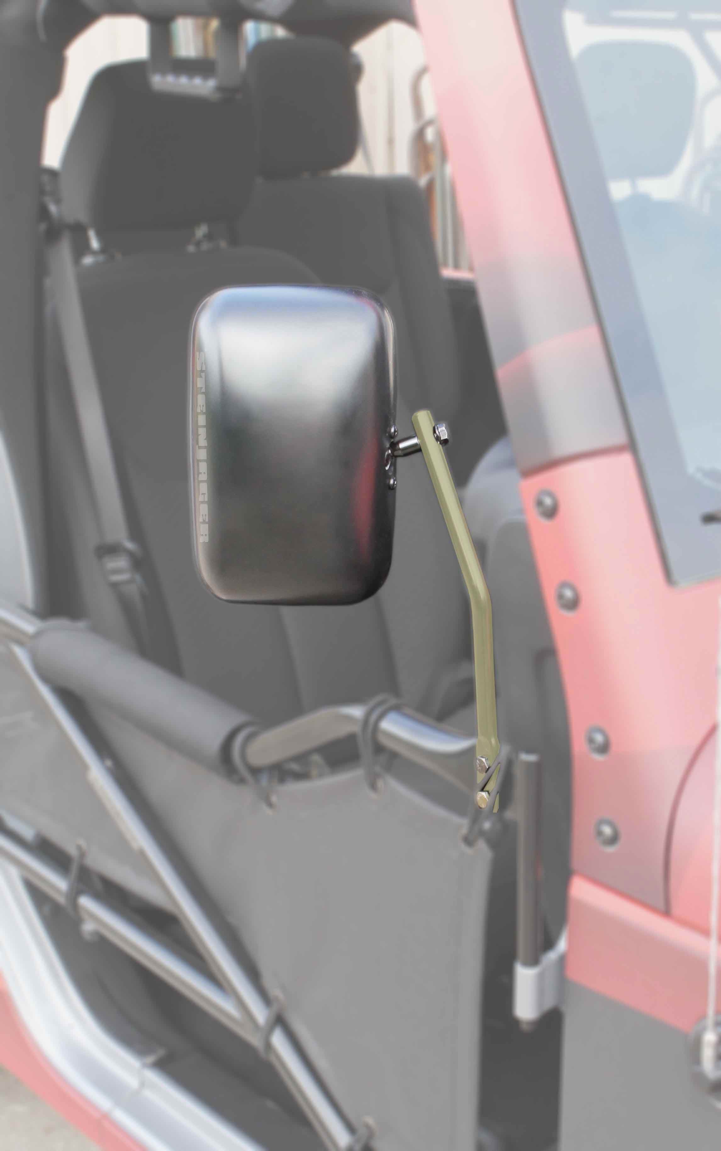Steinjäger Doors Wrangler JK 2007-2018 Mirror Legs to Fit Tube Doors Military Beige product image