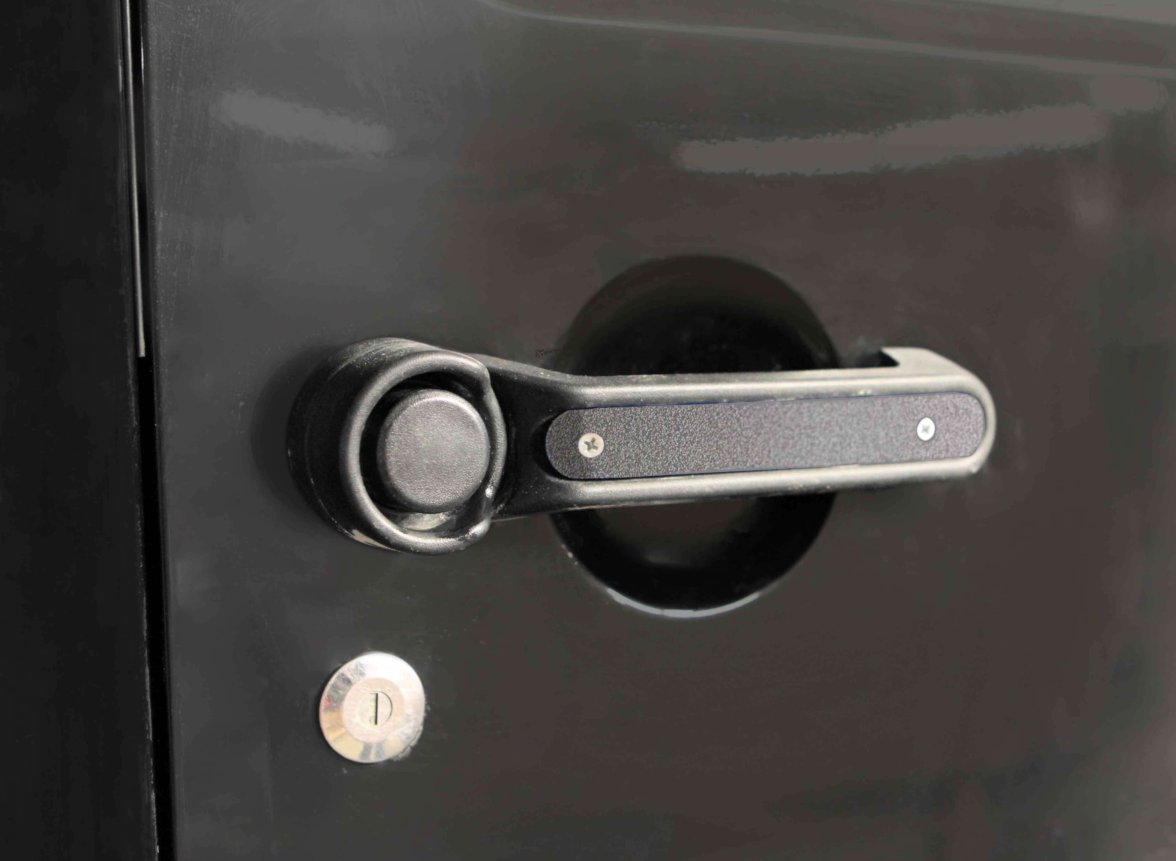 Steinjager Steinjäger Doors Wrangler JK 2007-2018 Handle Accents 2 Doors Plus Tailgate Bare Metal