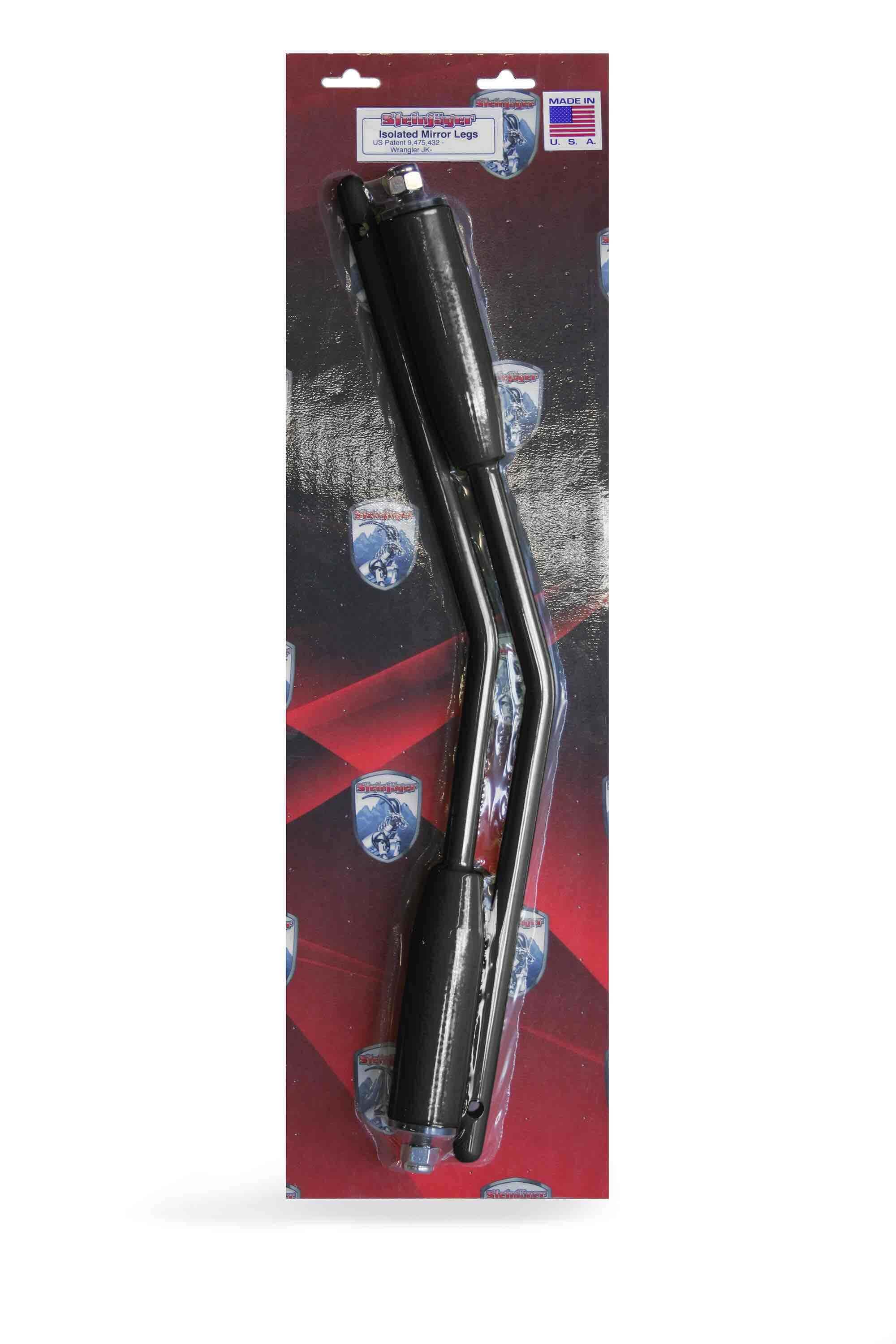 Steinjäger Exterior Accessories Wrangler JL 2018 to Present Mirrors Isolated Leg Kit Black product image