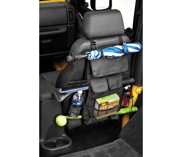 RoughRider Seat Back Organizer 12x12 Inch For Jeep 1987-1995 Wrangler YJ Black Diamond Bestop product image