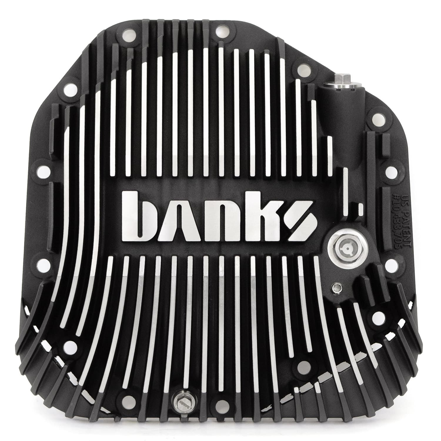 Ram-Air Differential Cover Kit Satin Black/Machined w/Hardware for 17-24 Ford F250 HD Tow Pkg and F350 SRW with Dana M275 Rear Axle Banks Power product image