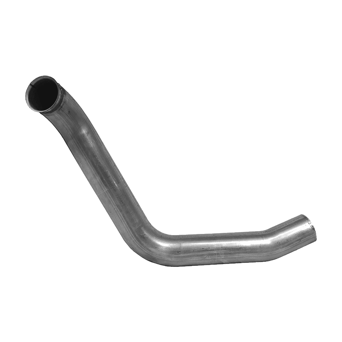Armor Lite Turbocharger Down Pipe; 4 in. Diameter; Mandrel Bent; Aluminized; Rectangular Tip; product image