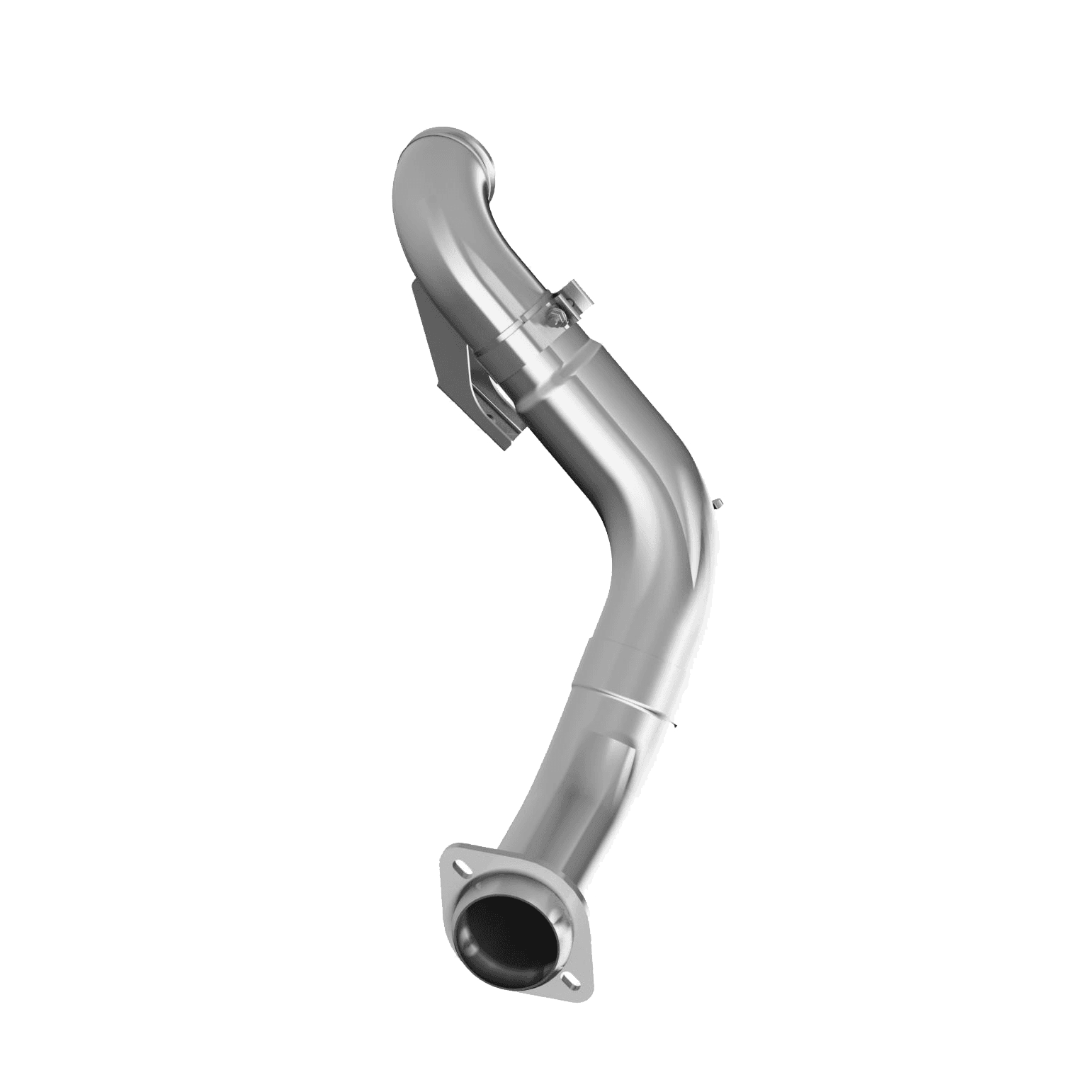 4 Inch Turbo Down Pipe Aluminized Steel For 15-16 Ford 6.7L Powerstroke Non Cab and Chassis Only MBRP product image