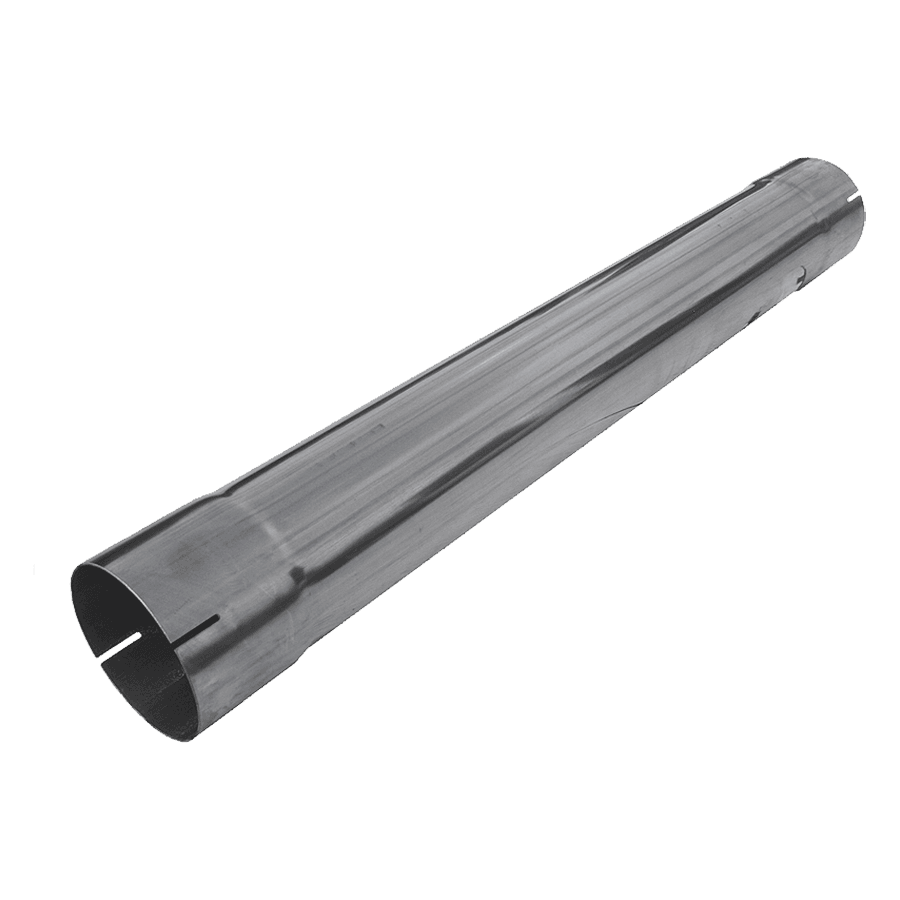 Armor Plus Single System Muffler Delete Pipe; 4 in. Inlet/Outlet Diameter; 30 in. Overall Length; 409 Stainless Steel; 4.5 in. Outlet Diameter Tip; product image
