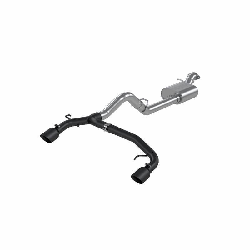 2021-2022 Ford Bronco 2.3L 2.7L EcoBoost 2-Door 4-Door Black-Coated Aluminized Steel 3in Cat-Back 2.5in Dual Split Rear Exit product image