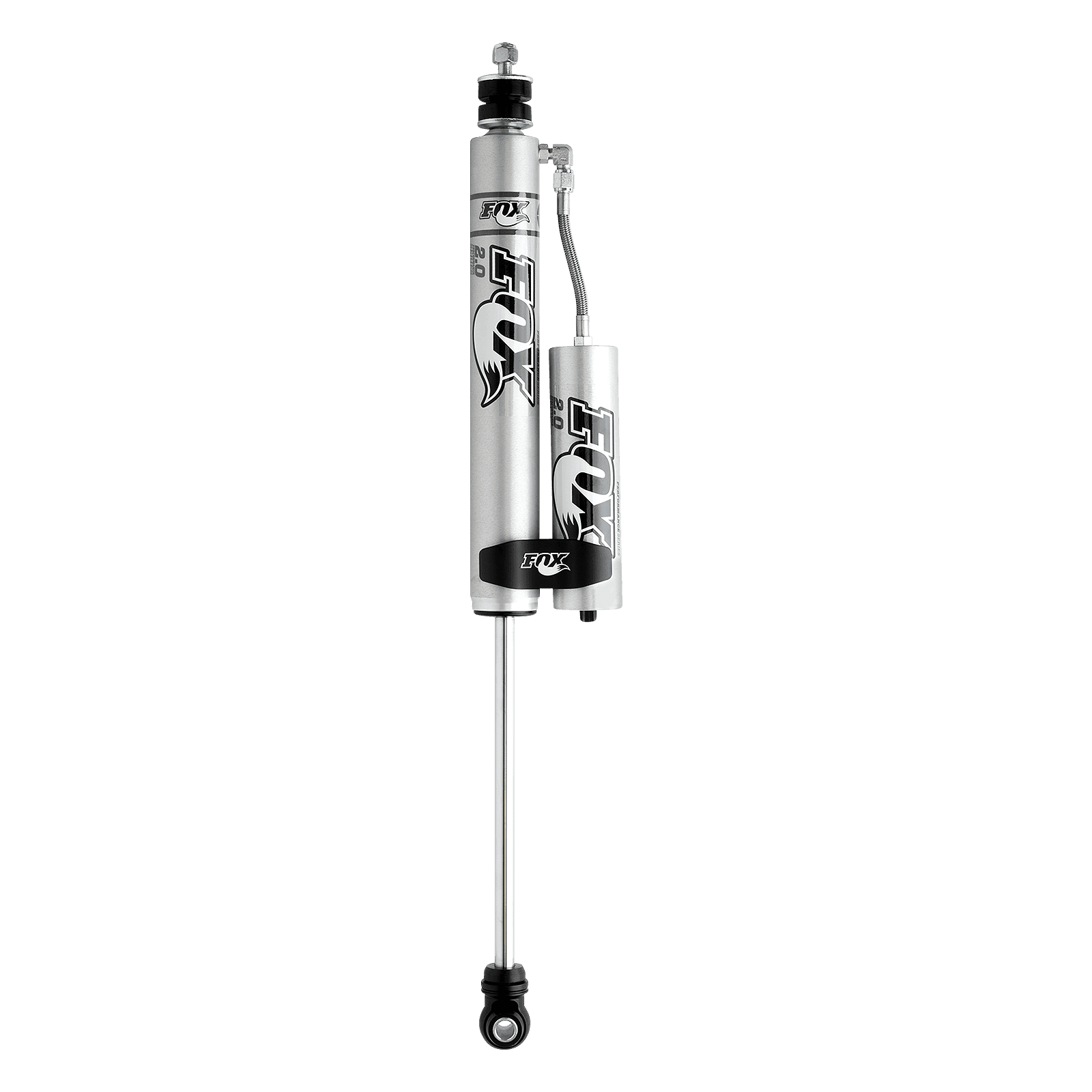 FOX Performance Series Smooth Body Resrvoir Reservoir: External Color: Aluminum Sold As: Each Top Mount: Sm3 Bottom Mount: Es8 Extended24.3 Compressed14.7 product image