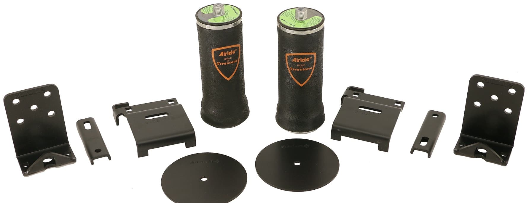 Air Over Leaf W/ 2000 LbCapacity For 2 -2.5 Inch Wide Leaf Spring W/ Under Frame Upper Mount Universal Fit 4 Inch Diameter 7076 Air Springs Brackets And Hardware Ridetech product image