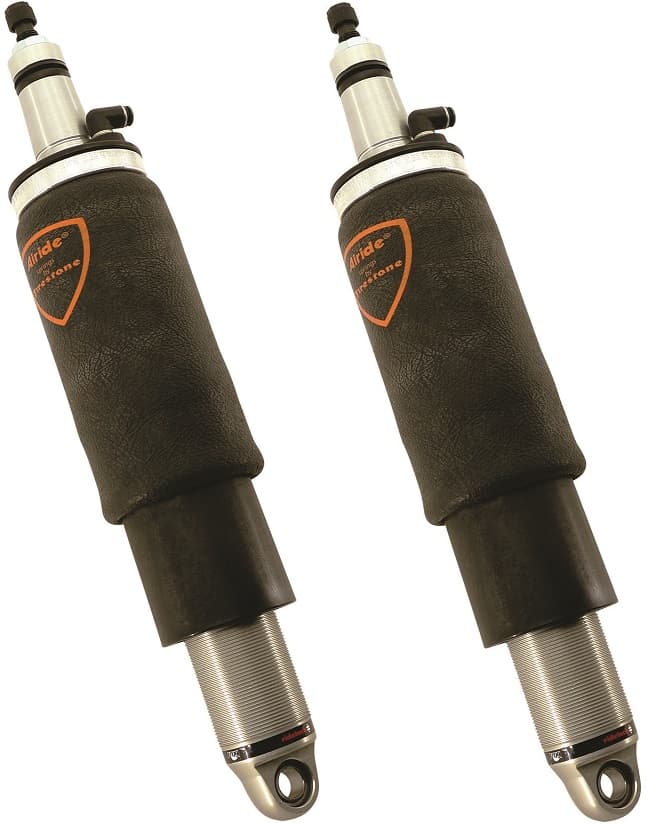 Rear HQ Shockwaves 7000 Series W/ 5.2 Inch Stroke And 2 Inch Stud Pair Of Rebound Adjustable Shock waves 4 Inch Rolling Sleeve W/ 1/4 Inch Fittings And Bearing Spacers 1/2 Inch And 5/8 Inch 12.15 Inch X 16.7 Inch W/ A 14.5 -15 Inch Ride Height Ridetech product image