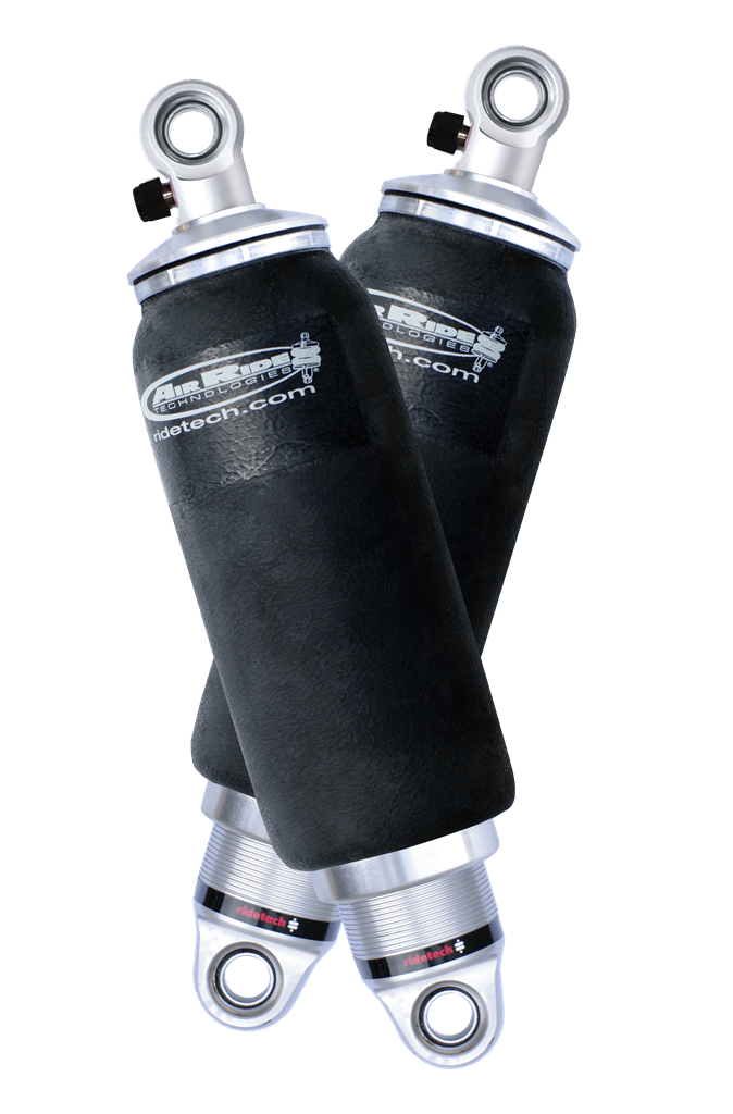 Rear HQ Shockwaves 8000 Series W/ 6.3 Inch Stroke And 1.7 Inch Eye Pair Of Rebound Adjustable Shock waves 5 Inch Rolling Sleeve W/ 1/4 Inch Fittings And Bearing Spacers 1/2 Inch And 5/8 Inch 13 Inch X 18.6 Inch W/ A 15.75 -16.25 Inch Ride Height Ridetech product image