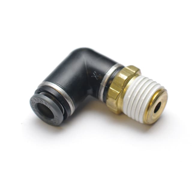 Ridetech 31956600 Airline Fitting, Swivel Elbow. 3/8 NPT to 3/8 Airline. product image