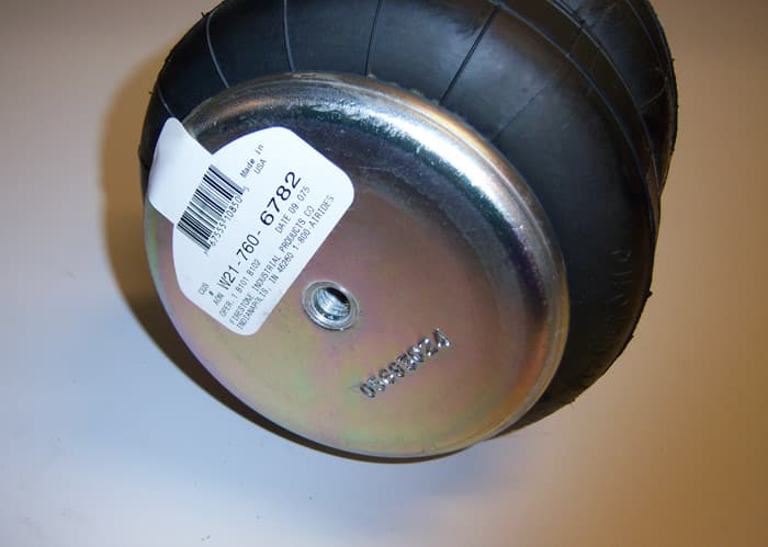 Firestone 6873 Double Convoluted Air Spring 8 Inch Diameter W/ 1/4 Inch NPT Port Length Is 3 Inch Minimum 5 -5.5 Inch Ride Height And 8 Inch Maximum Load Capacity Is 2140 LbsAt 100 Psi Ridetech product image