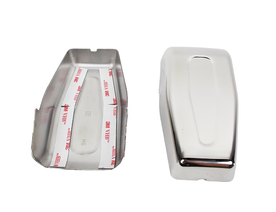 Jeep JK Liftgate Hinge Overlays Pair 07-18 Wrangler JK Polished Silver Kentrol product image