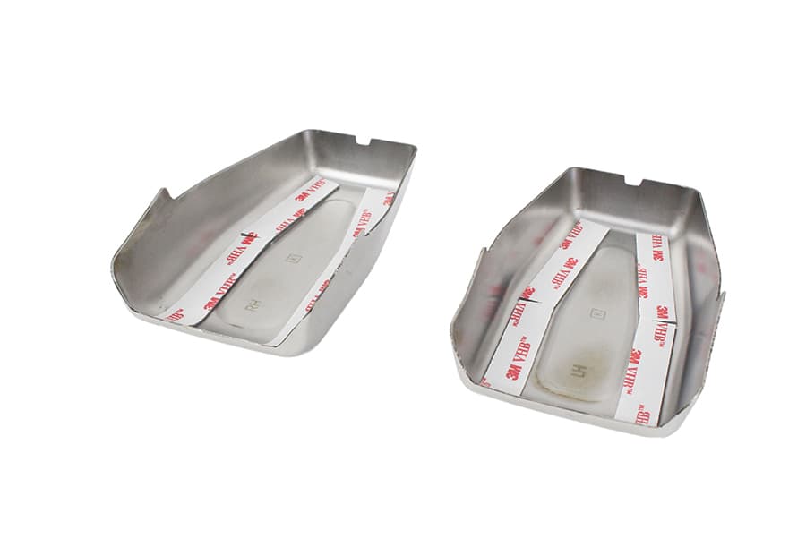 Jeep JK Liftgate Hinge Overlays Pair 07-18 Wrangler JK Polished Silver Kentrol product image