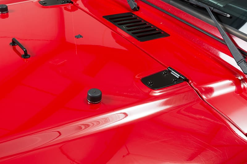 Jeep TJ Hood Kit Without Hood Catch 98-06 Wrangler TJ Powdercoat Black Kentrol product image