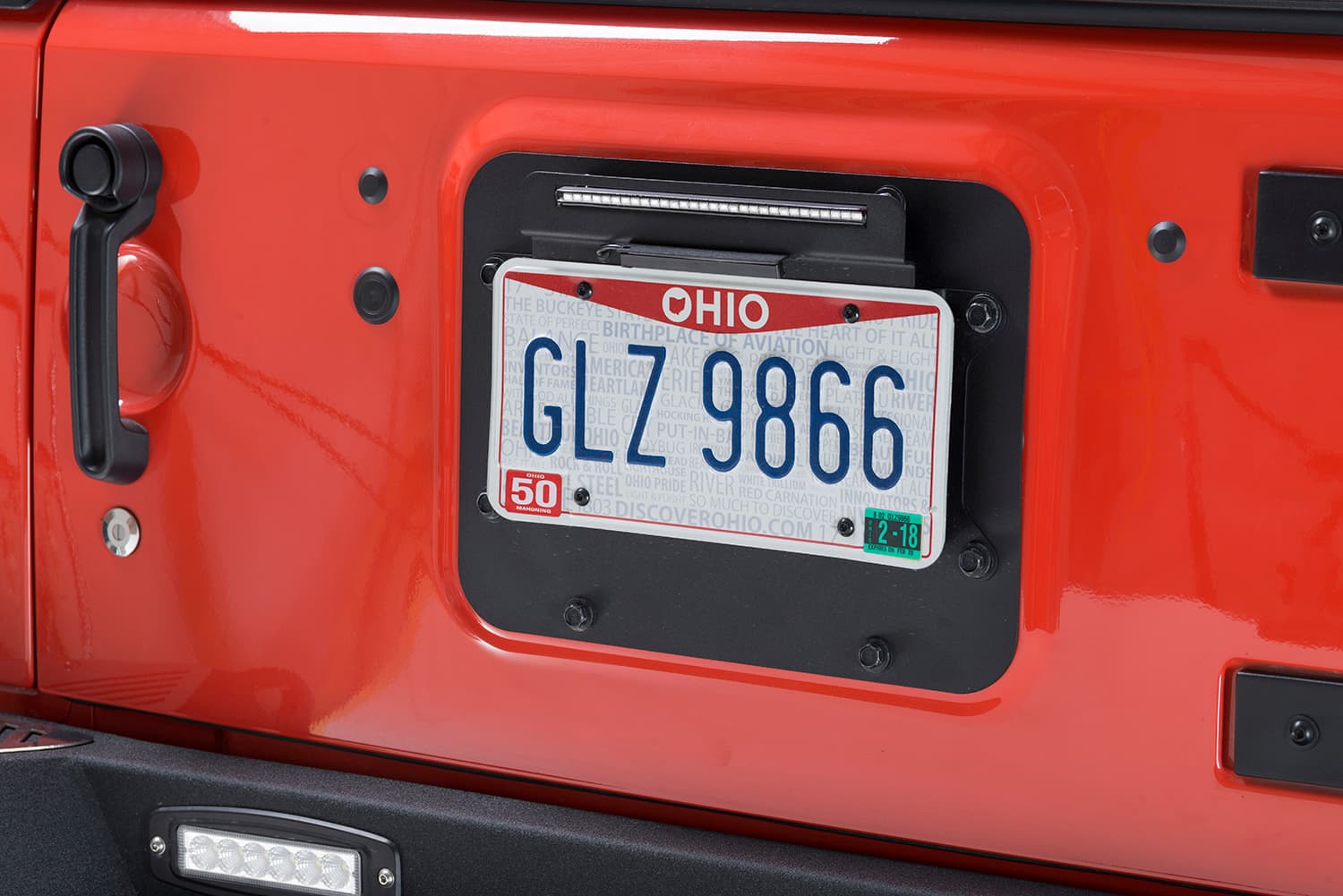 Jeep JK Tailgate Plug (set) 07-18 Wrangler JK Powdercoat Black Kentrol product image