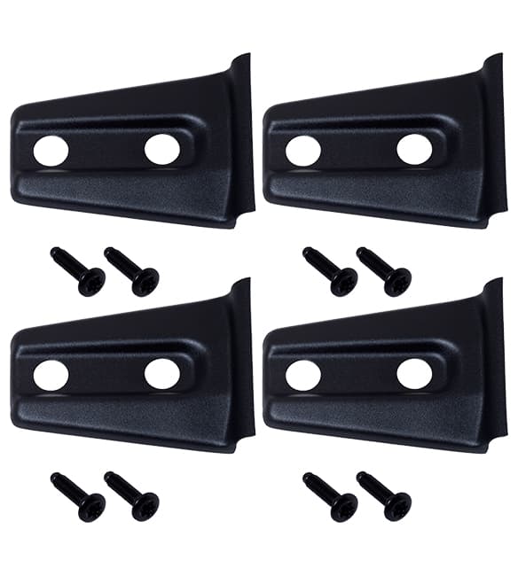 Jeep JK Door Hinge Overlays 4 Pieces 2 Door 07-18 Wrangler JK Textured Black Kentrol product image