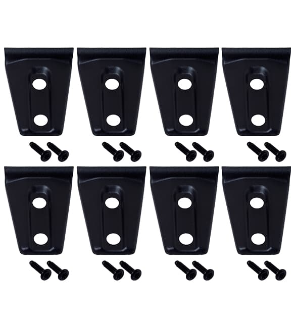 Jeep JK Door Hinge Overlays 8 Pieces 4 Door 07-18 Wrangler JK Textured Black Kentrol product image