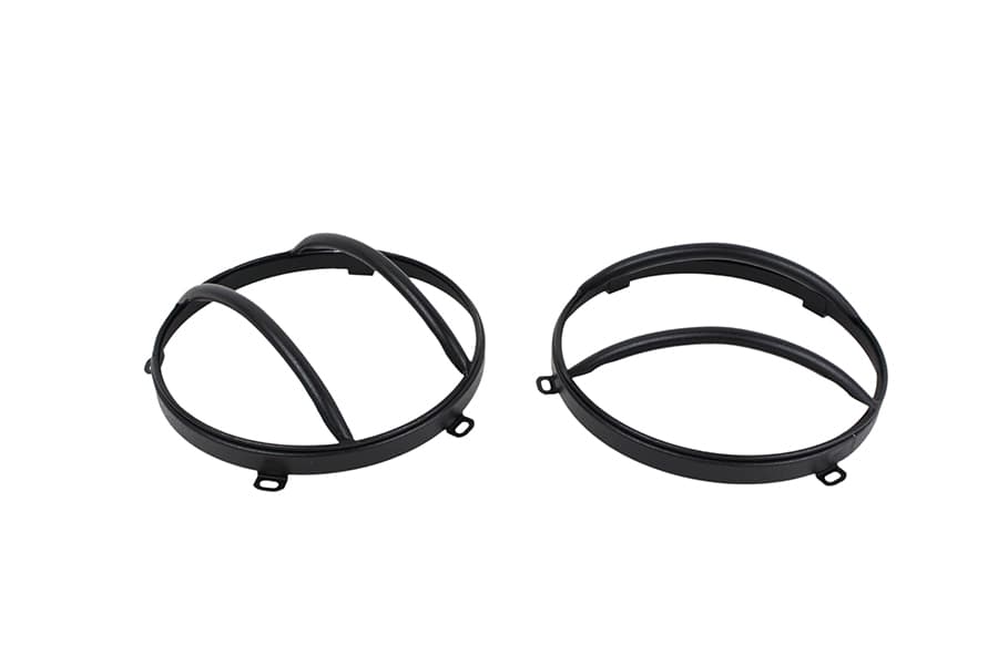 Jeep JK Euro Headlight Guards Pair 07-18 Wrangler JK Textured Black Kentrol product image