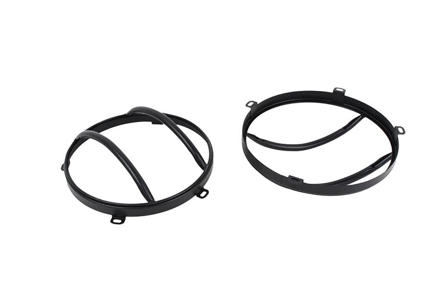 Jeep JK Euro Headlight Guards Pair 07-18 Wrangler JK Textured Black Kentrol product image