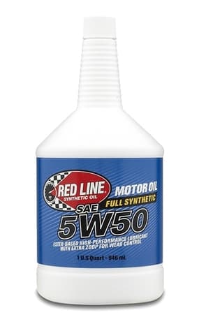 5W50 Synthetic Motor Oil 1 Quart Red Line Oil product image