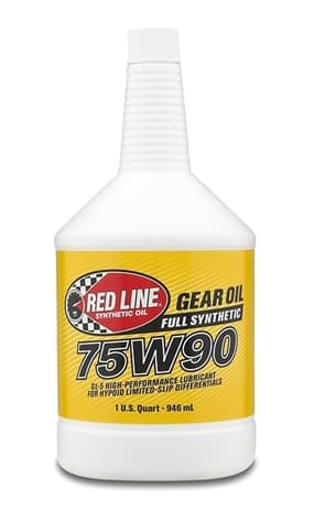 75W90 Gear Oil Synthetic GL-5 Differential Gear Oil 1 Quart Red Line Oil product image