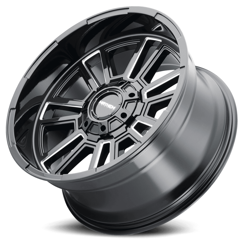Mayhem Mayhem Offroad Wheels Apollo 8115 GB-M 20x10 Milled Gloss Black -19 Off Set 8 Lug 125.2 Bore 170 Bolt Circle Cast Aluminum