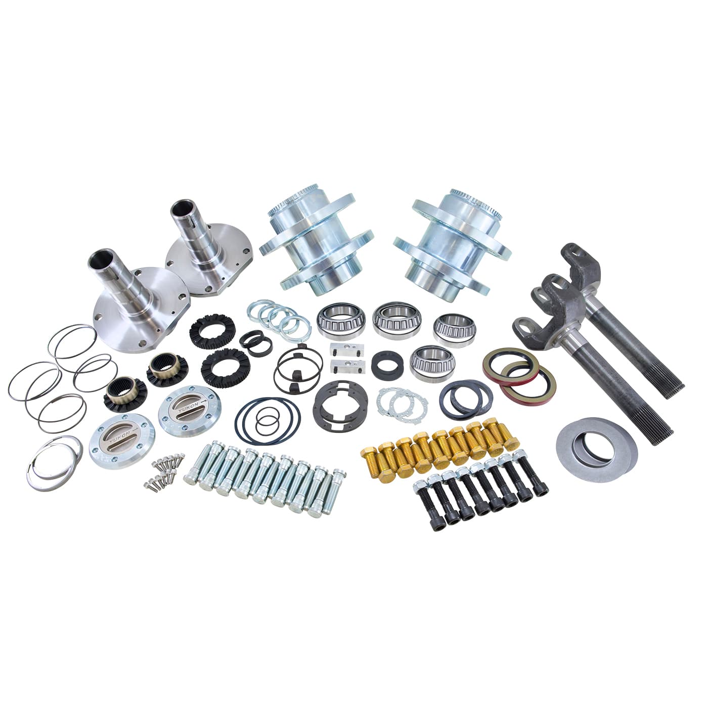 Spin Free Locking Hub Conversion Kit For 2012-2017 Dodge 2500/3500 Drw 2012-2018 Dodge 2500/3500 Drw Spin Free Kit 8 Lug W/ ABS Yukon Gear product image