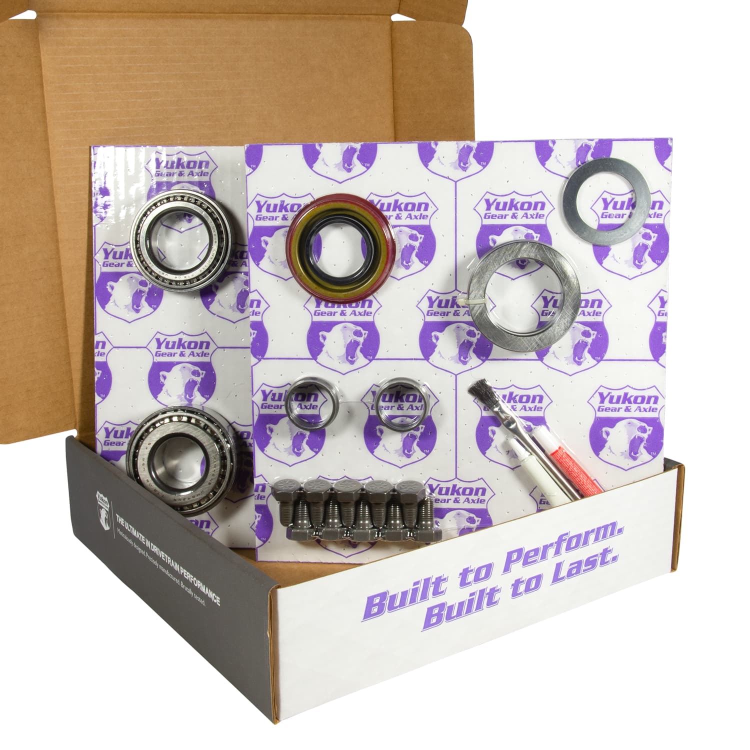 7.5 Inch /7.625 Inch GM 3.23 Rear Ring & Pinion Install Kit 2.25 Inch OD Axle Bearings 7.5 Inch / 7.625 Inch GM 3.23 Rear R&P Gear/ Install Kit Package With Ak 1563 Axle Bearings (2.25 Inch Od) '82& Up Yukon Gear product image